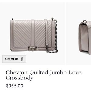 Rebecca Minkoff Chevron Quilted Jumbo Love Bag
